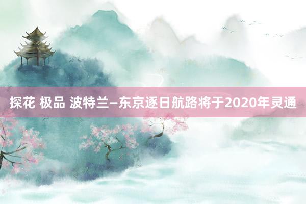 探花 极品 波特兰—东京逐日航路将于2020年灵通